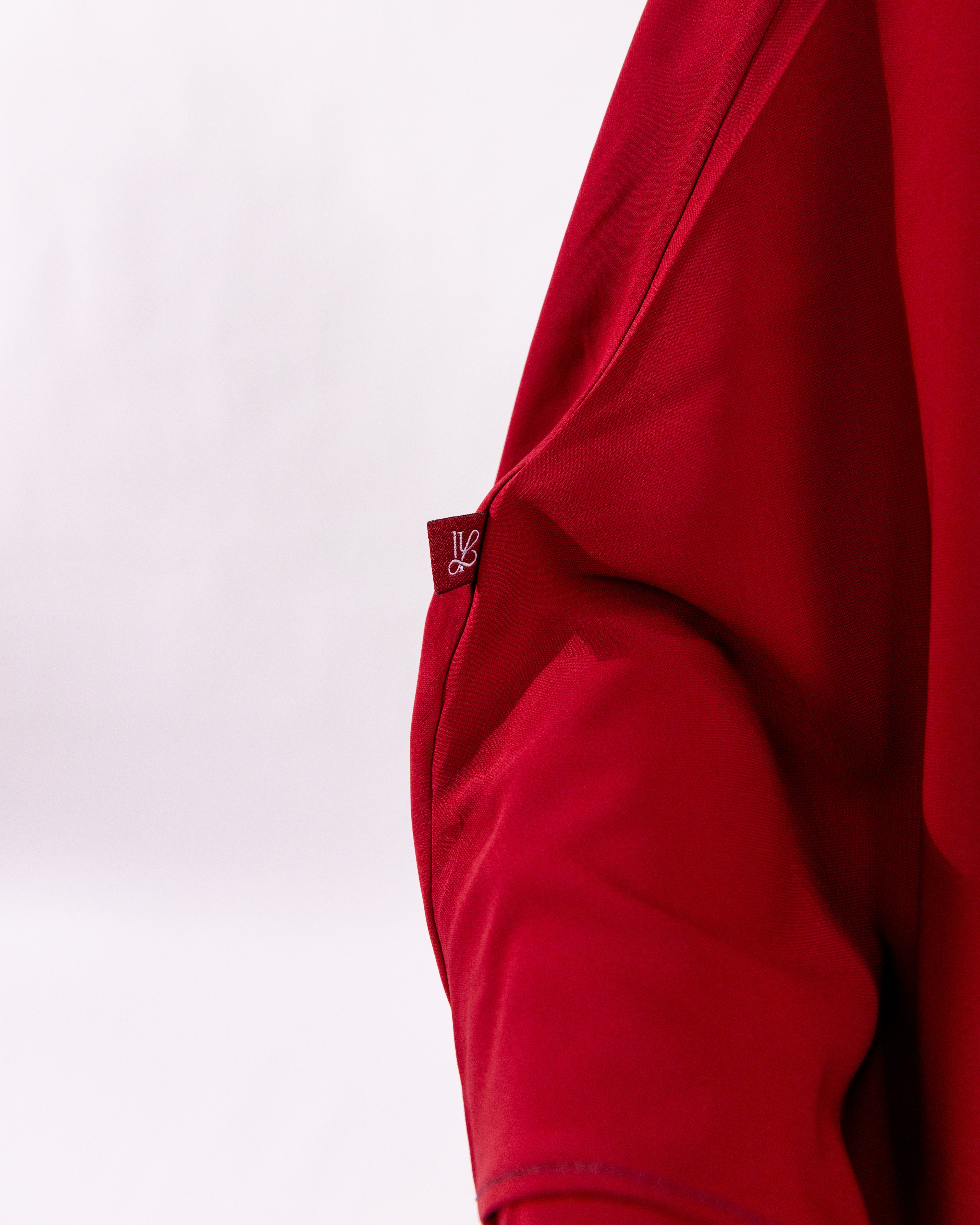 Tieback Round Khimar <br>- Bordeaux