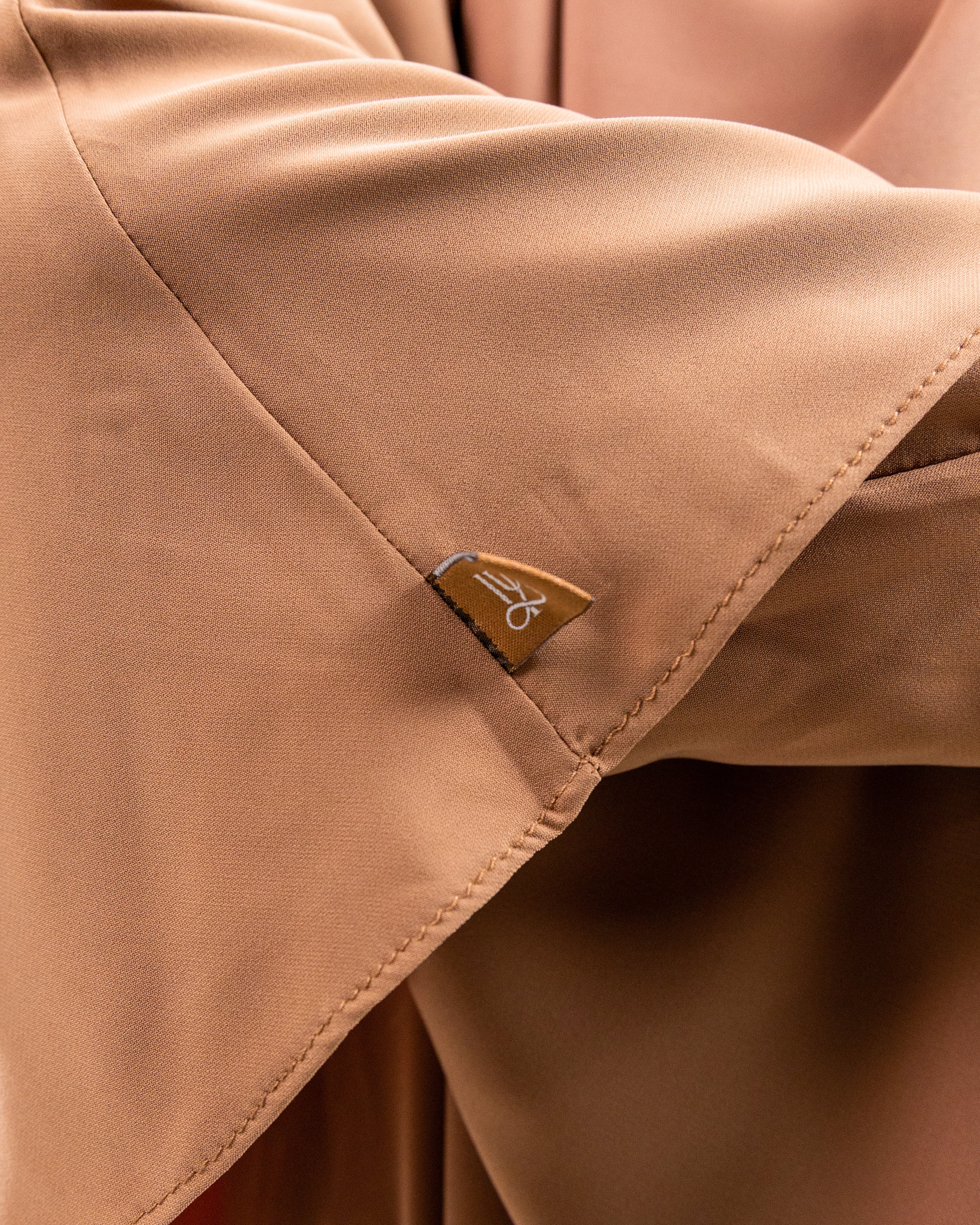 Tieback Round Khimar <br>- Mocha