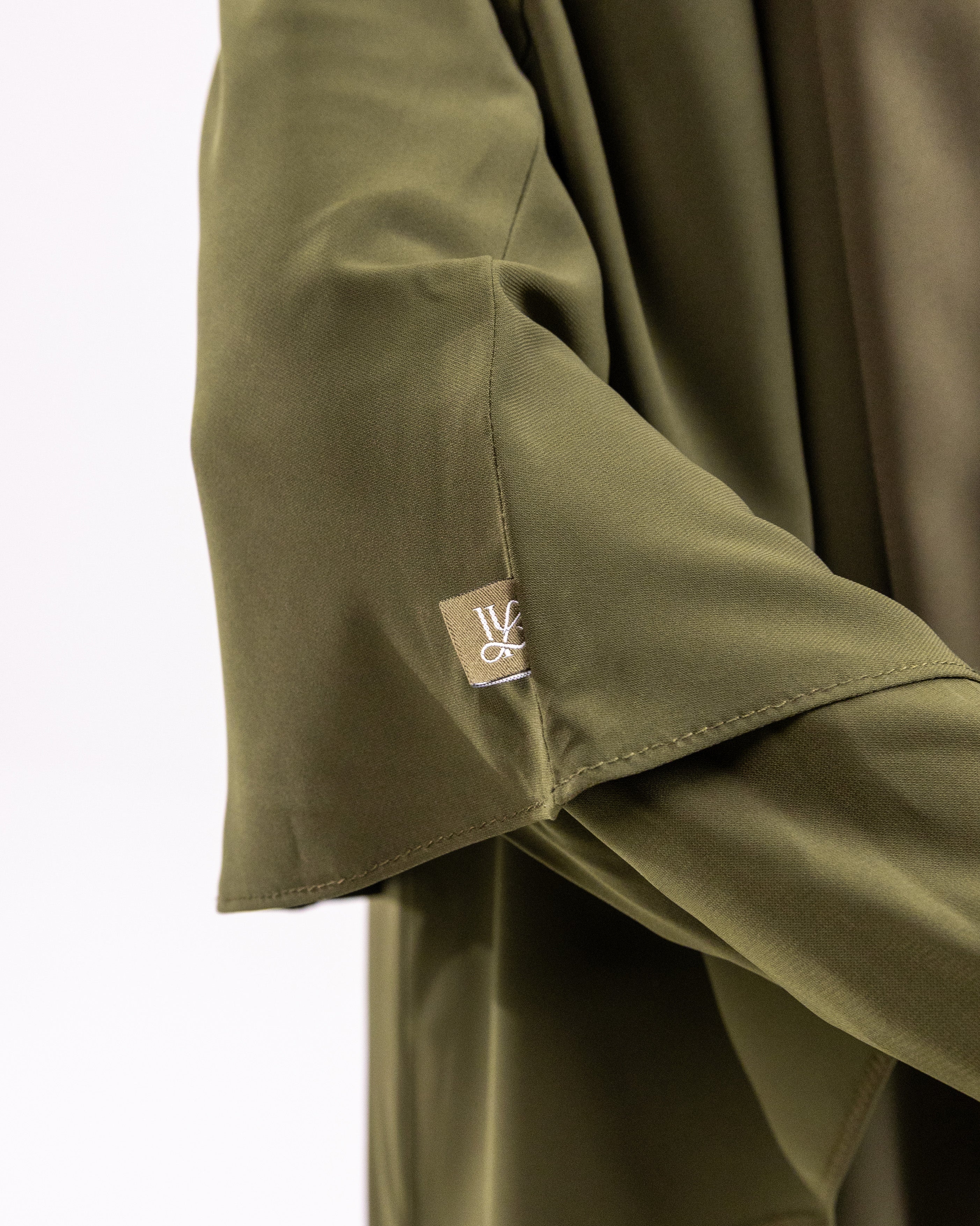 Tieback Round Khimar <br>- Khaki