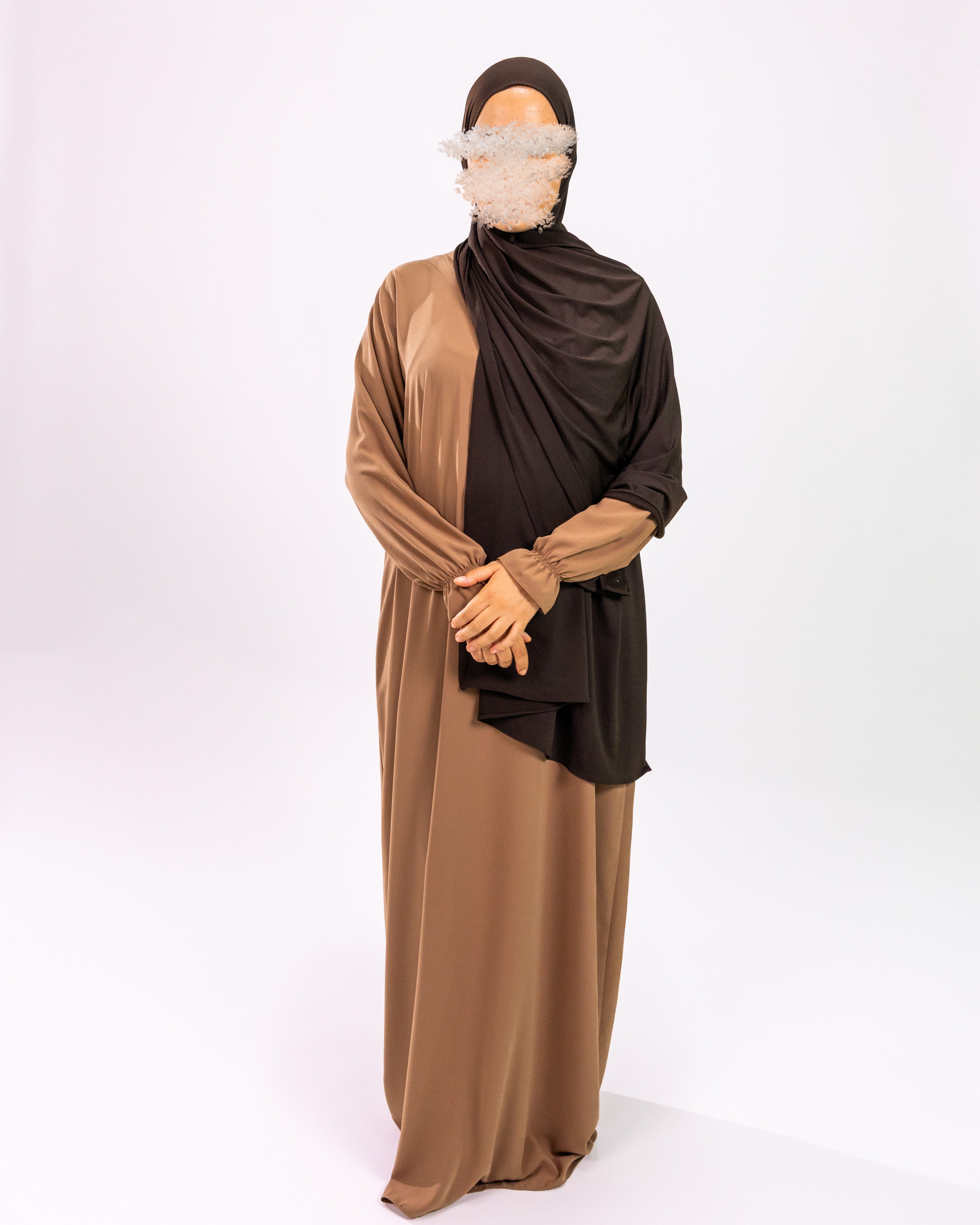 Abaya Cute Sleeves <br>- Mocha