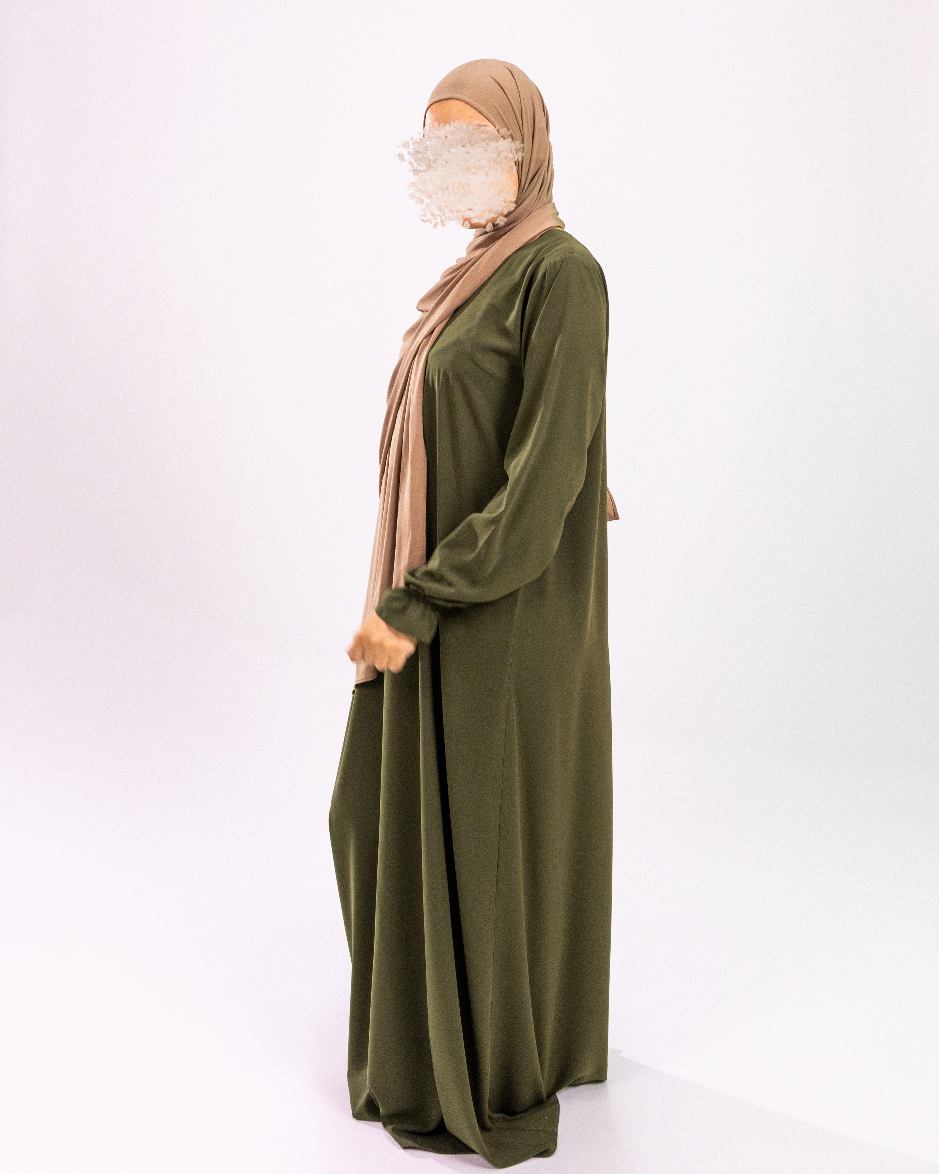 Abaya Cute Sleeves <br>- Khaki