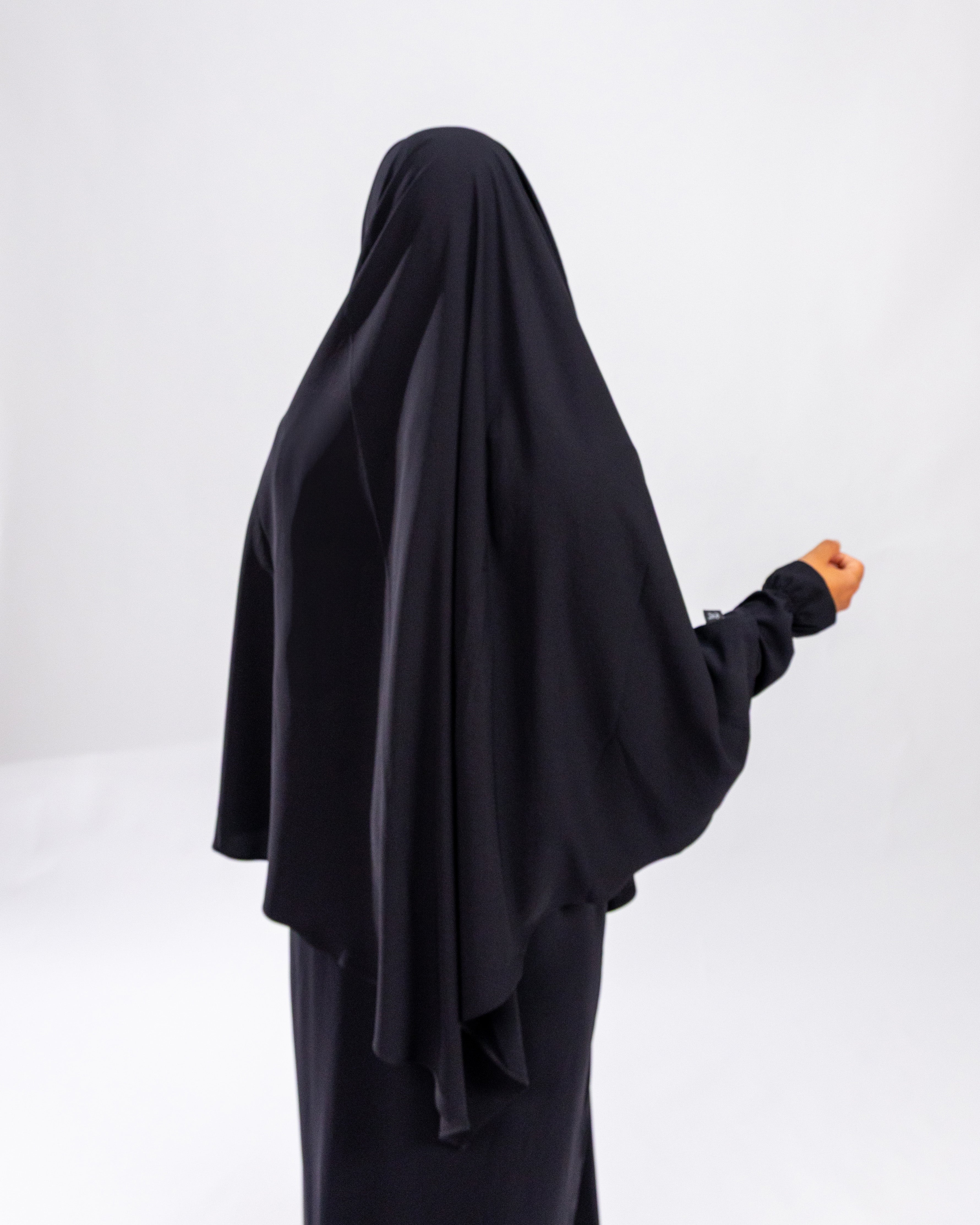 Tieback Tria Khimar <br>- Black