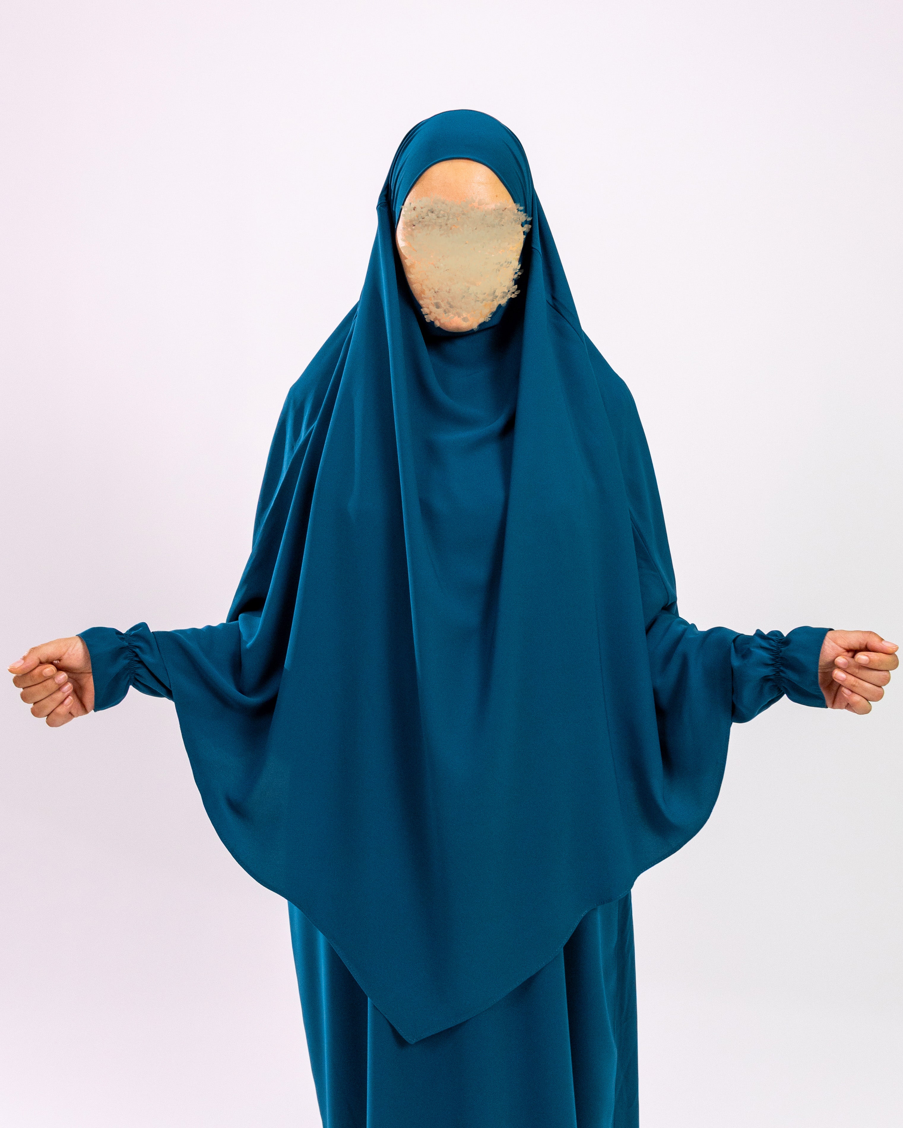 Tieback Tria Khimar <br>- Emerald