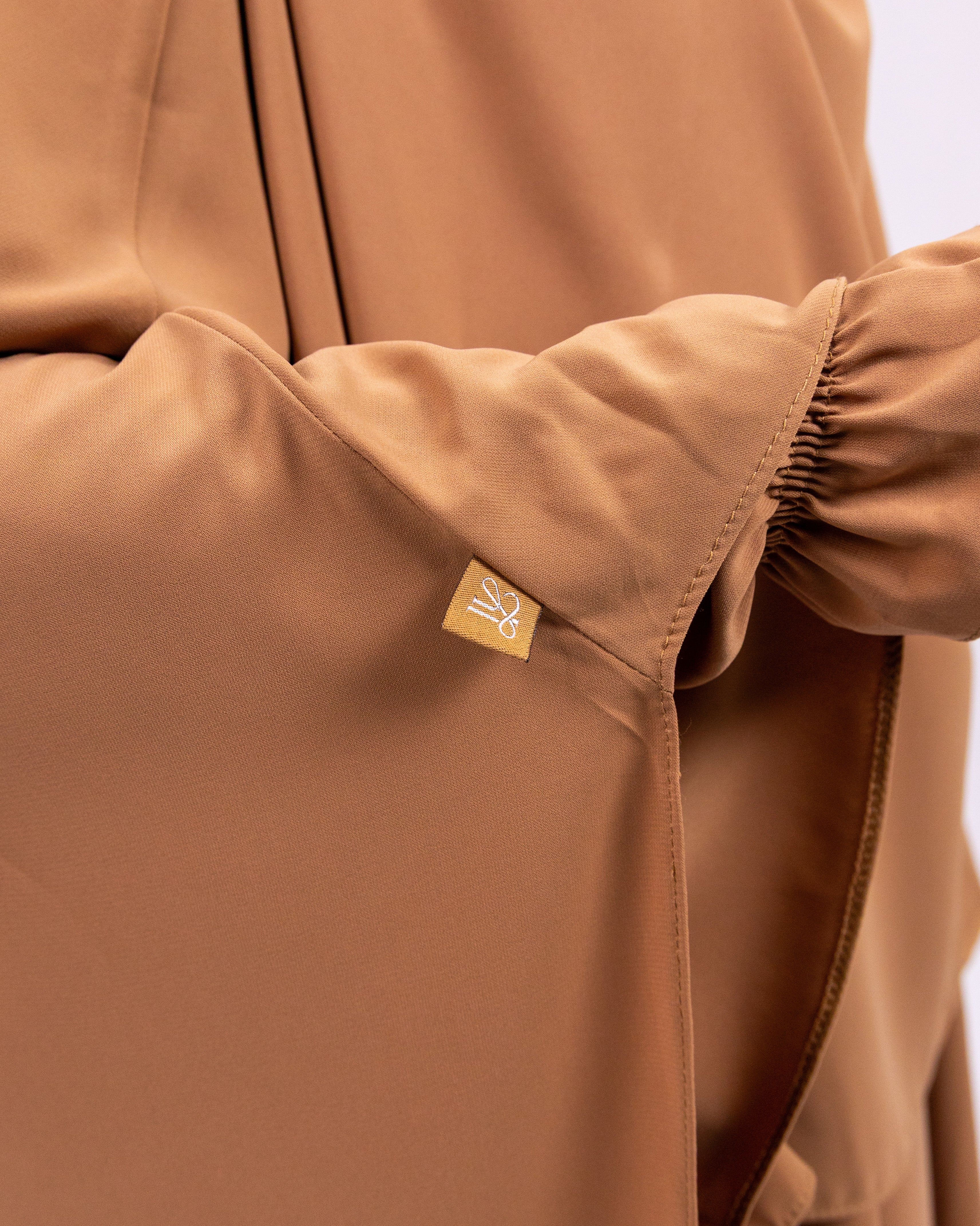 Tieback Tria Khimar <br>- Caramel