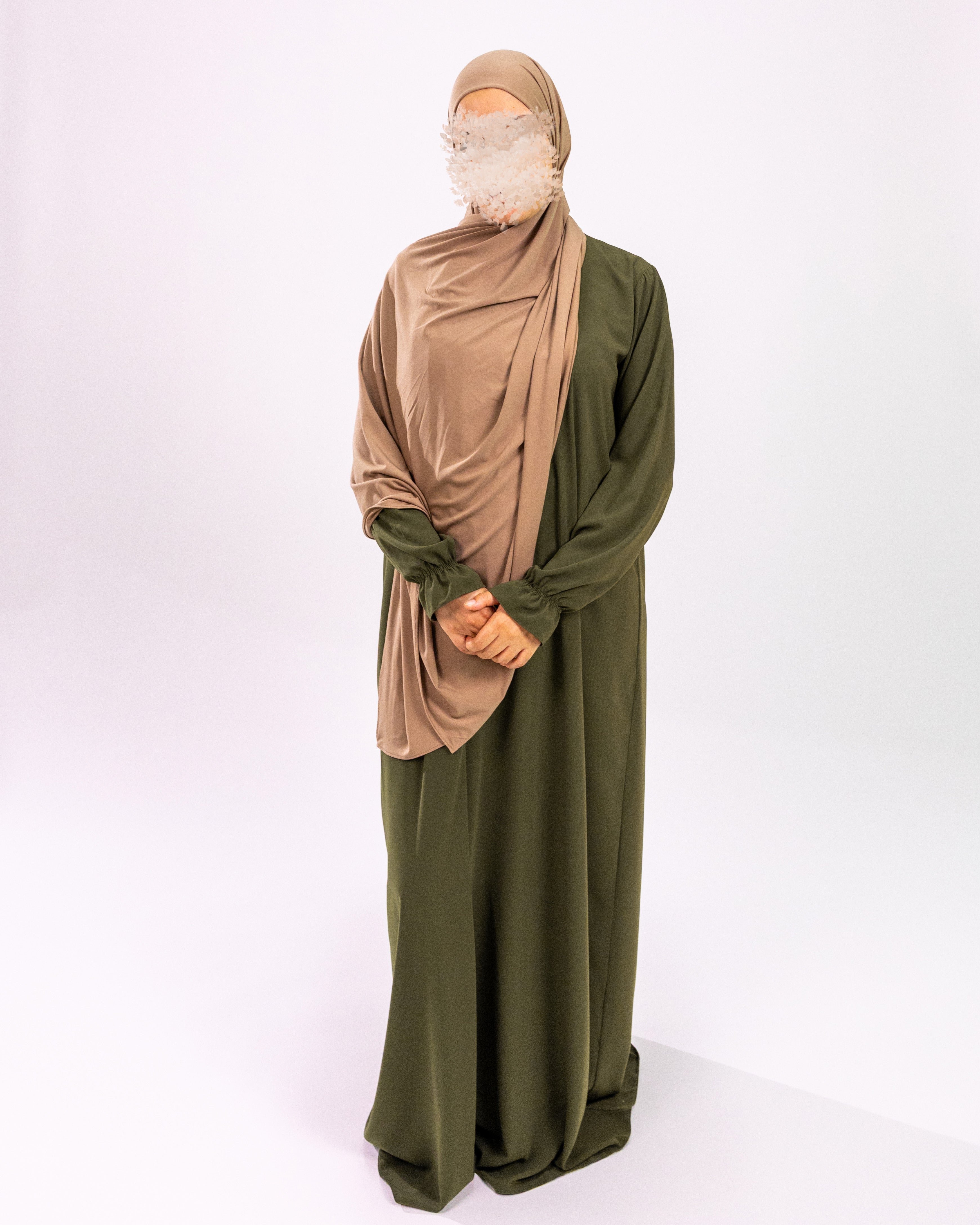 Abaya Cute Sleeves <br>- Khaki